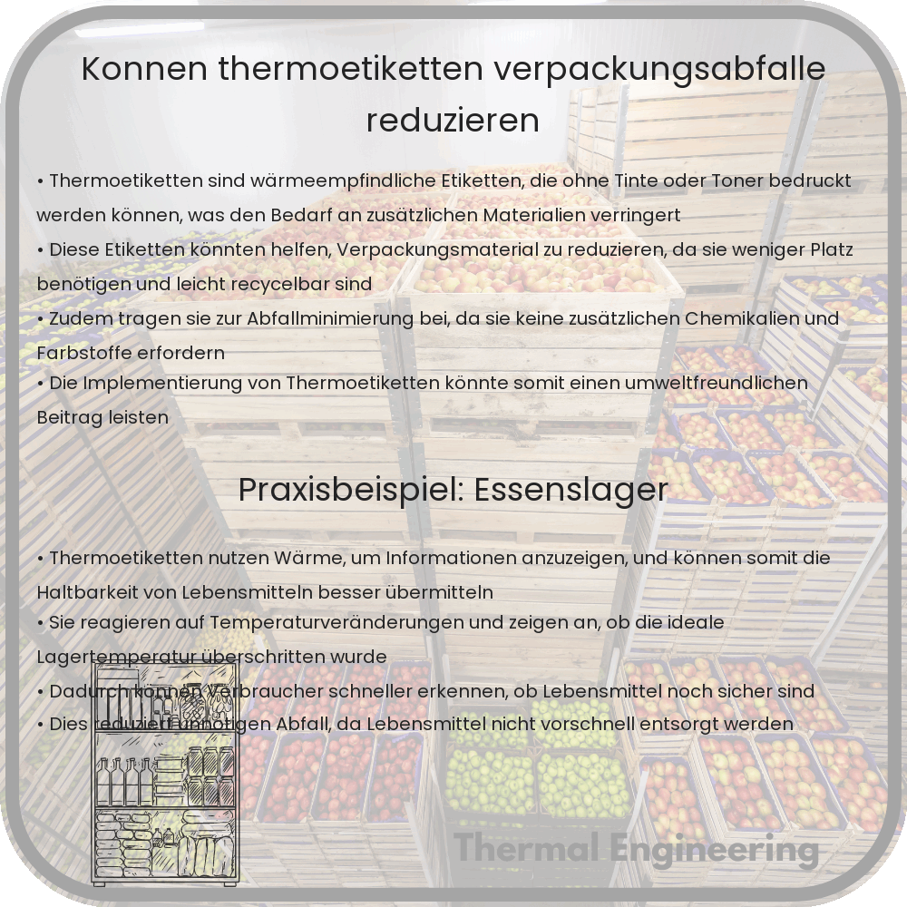 Können Thermoetiketten Verpackungsabfälle reduzieren?