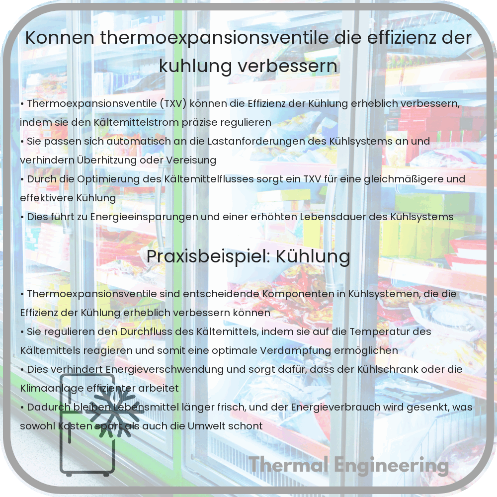Können Thermoexpansionsventile die Effizienz der Kühlung verbessern?
