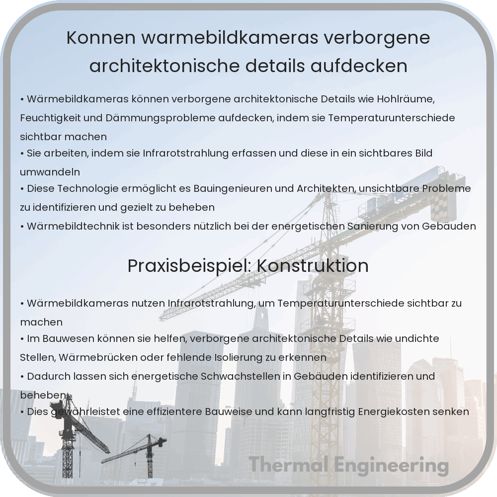 Können Wärmebildkameras verborgene architektonische Details aufdecken?