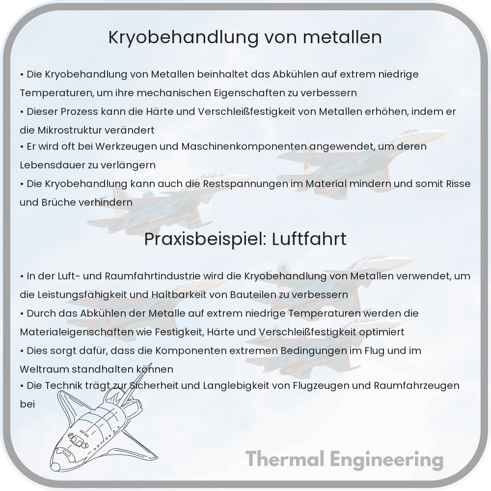Kryobehandlung von Metallen