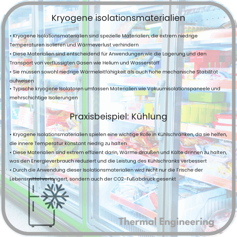 Kryogene Isolationsmaterialien