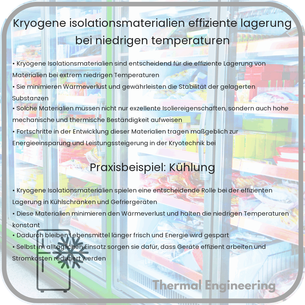Kryogene Isolationsmaterialien: Effiziente Lagerung bei niedrigen Temperaturen