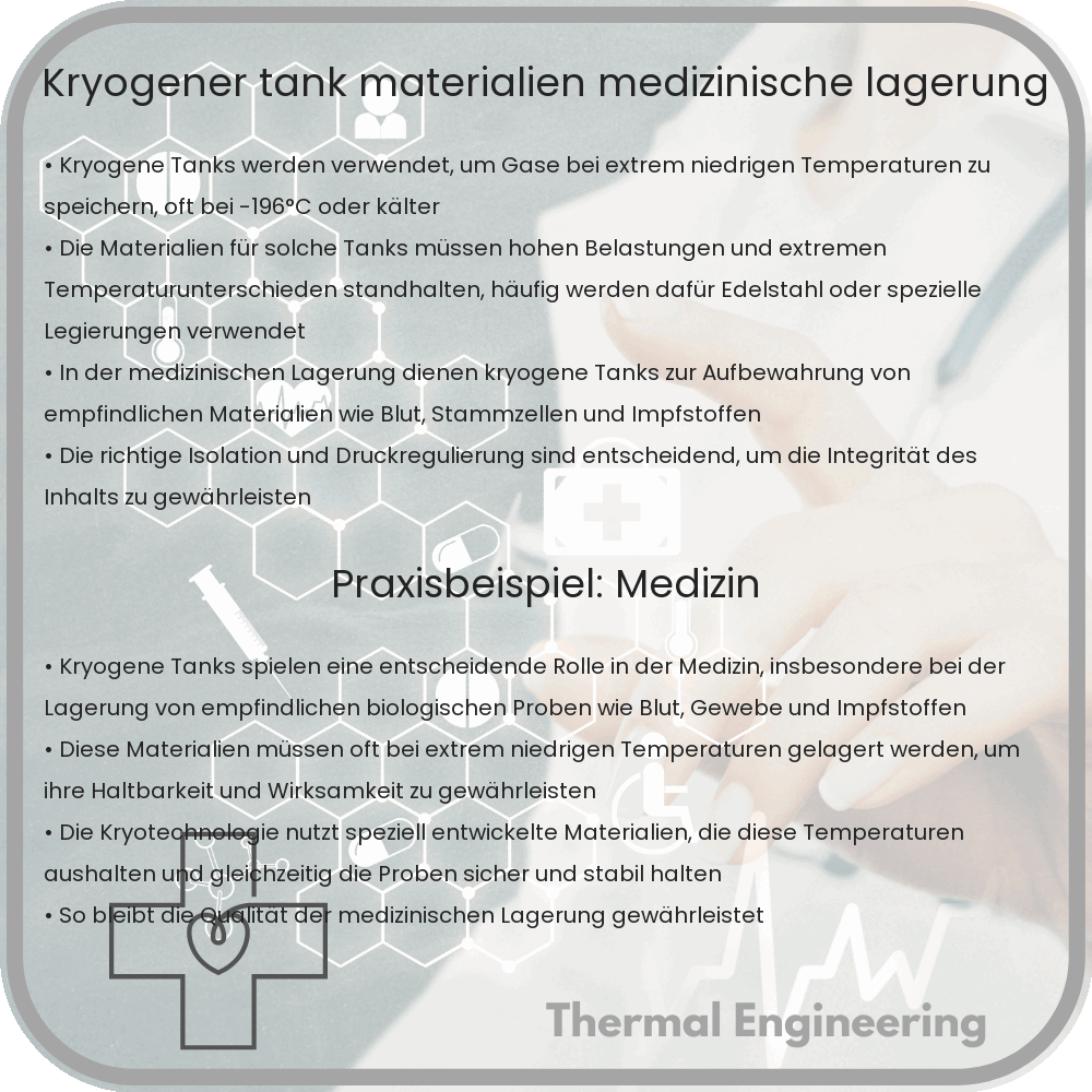 Kryogener Tank | Materialien & Medizinische Lagerung