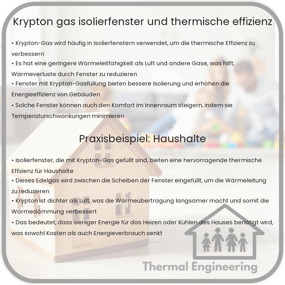 Krypton-Gas | Isolierfenster und thermische Effizienz