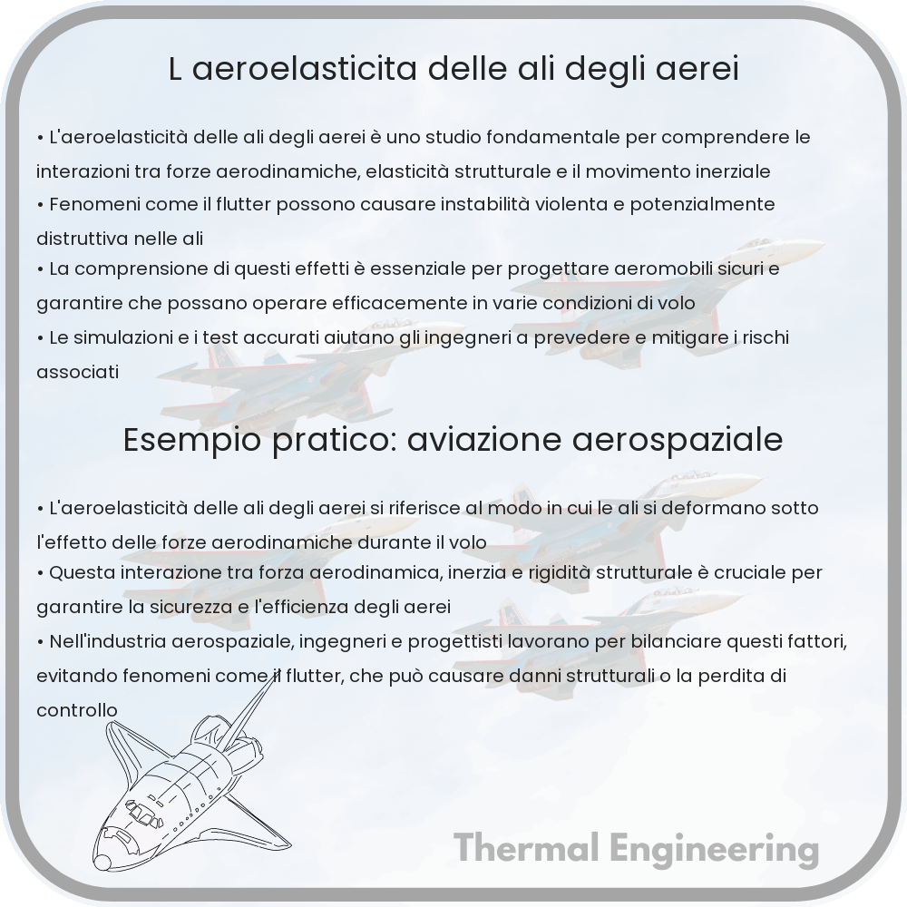 L'aeroelasticità delle ali degli aerei