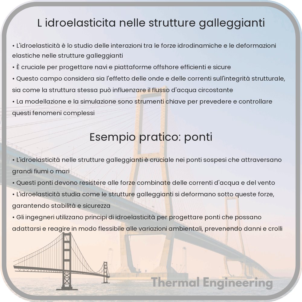 L'idroelasticità nelle strutture galleggianti