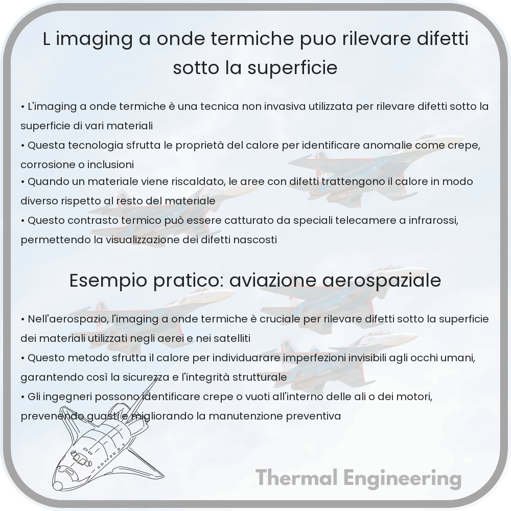 L'imaging a onde termiche può rilevare difetti sotto la superficie?