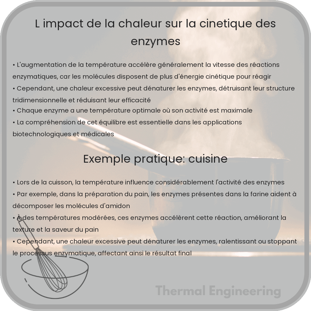 L'impact de la chaleur sur la cinétique des enzymes