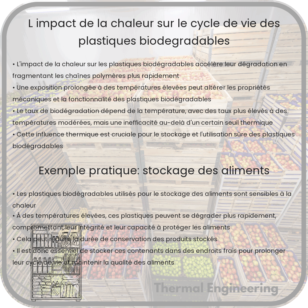 L'impact de la chaleur sur le cycle de vie des plastiques biodégradables