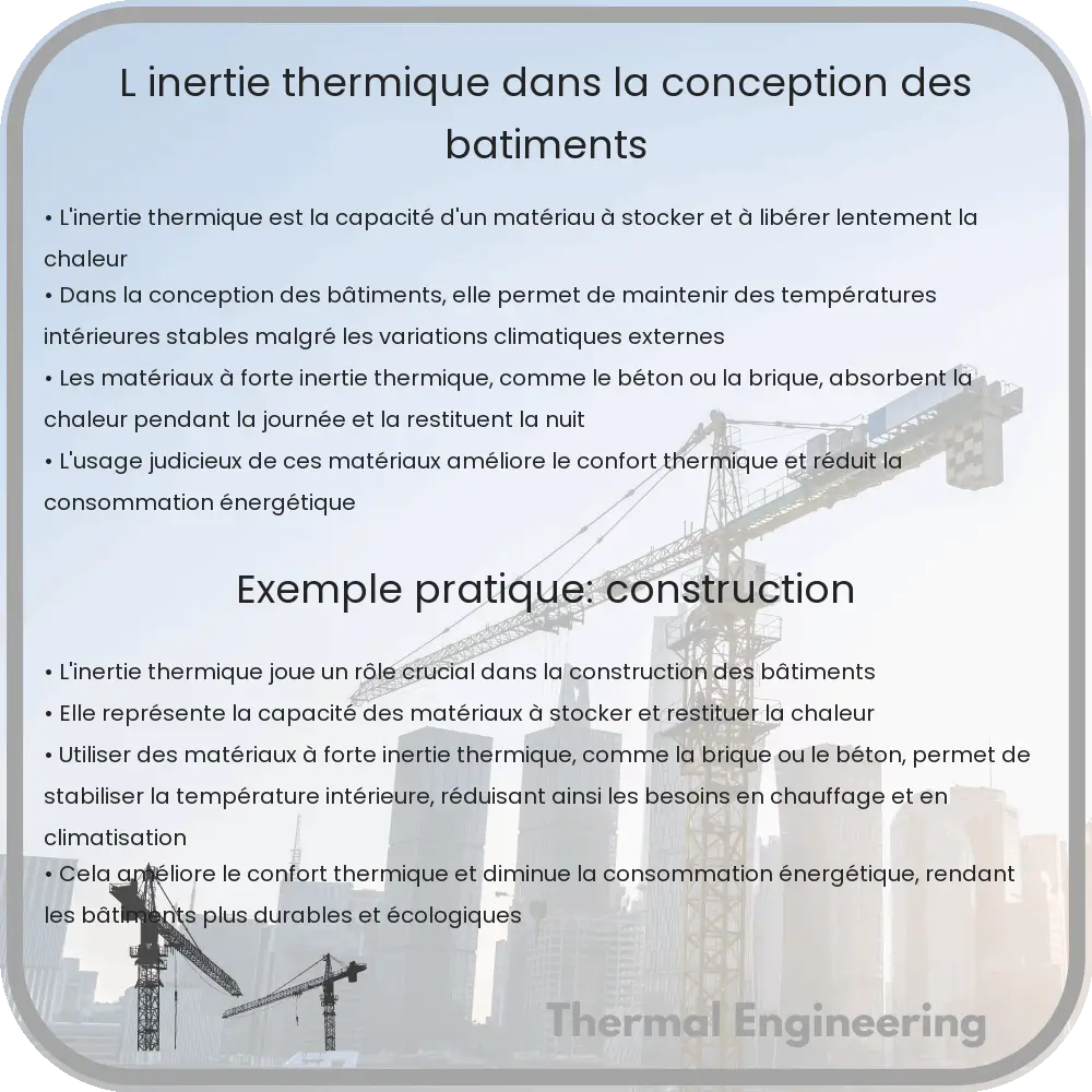 L'inertie thermique dans la conception des bâtiments