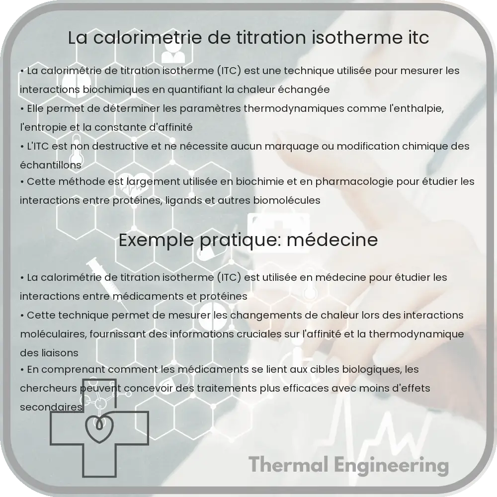 La Calorimétrie de Titration Isotherme (ITC)