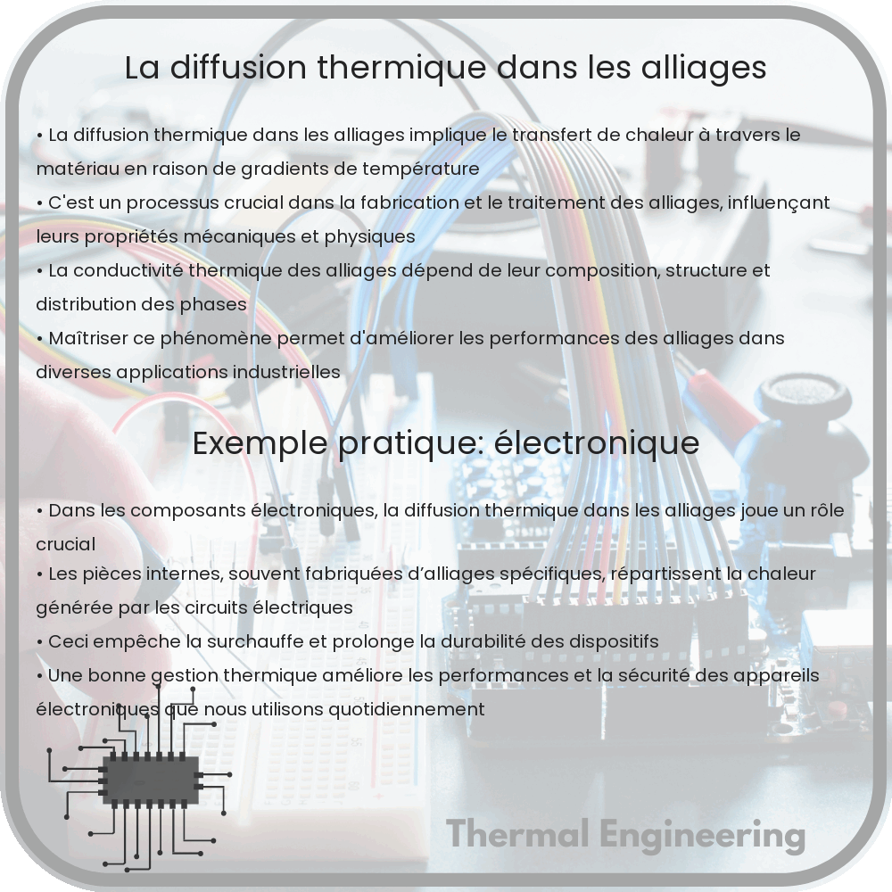 La diffusion thermique dans les alliages
