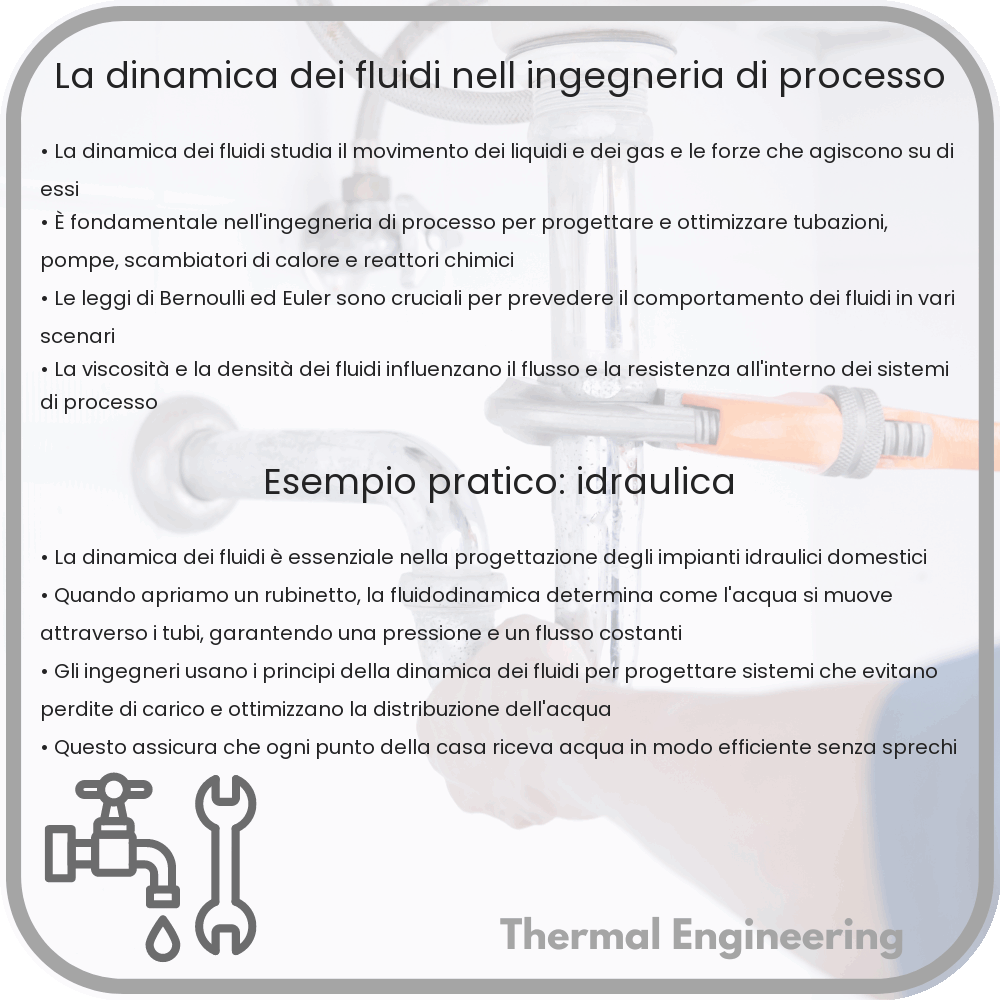 La dinamica dei fluidi nell'ingegneria di processo