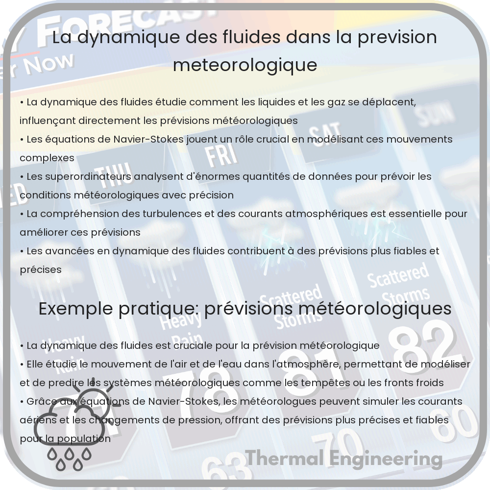 La Dynamique des Fluides dans la Prévision Météorologique