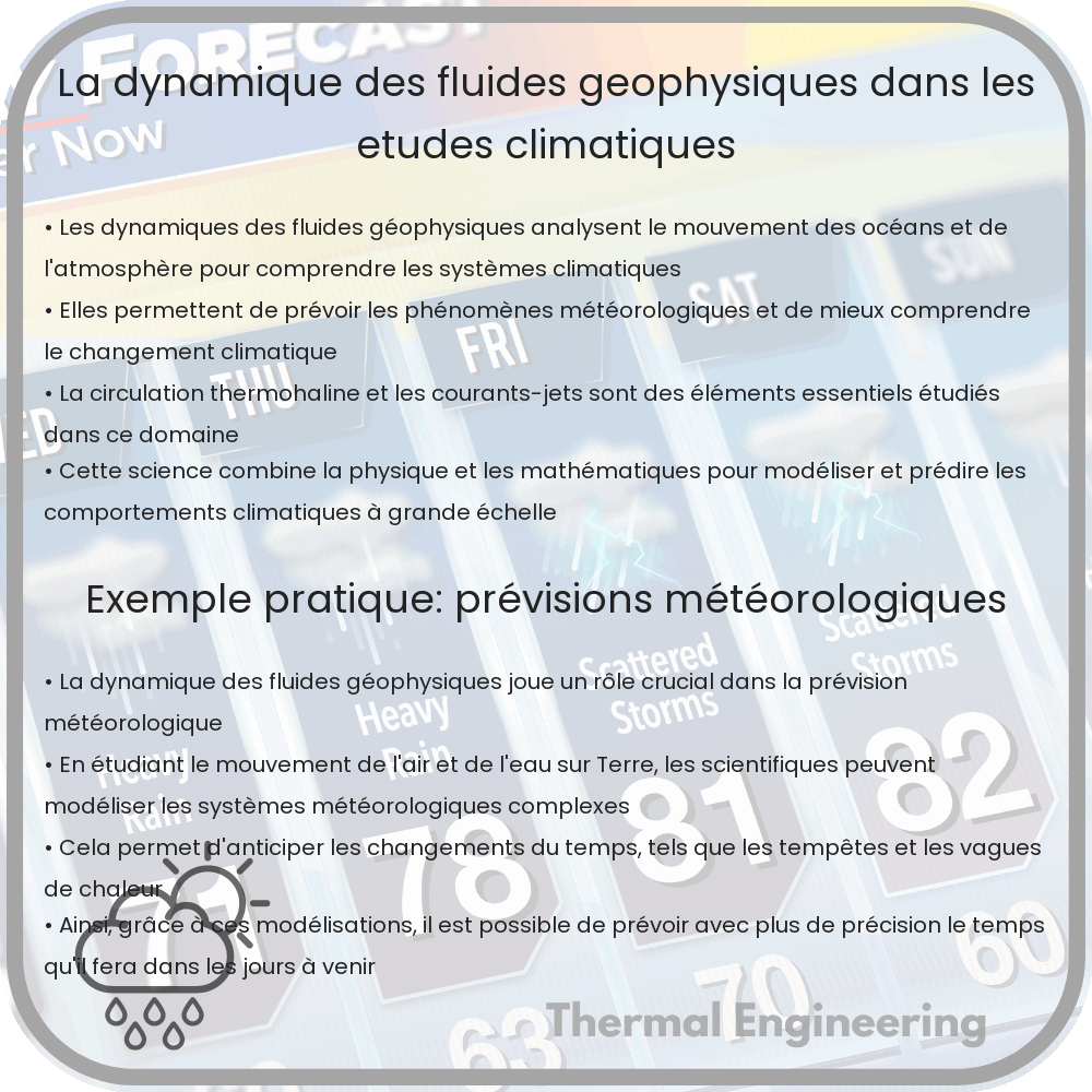 La dynamique des fluides géophysiques dans les études climatiques