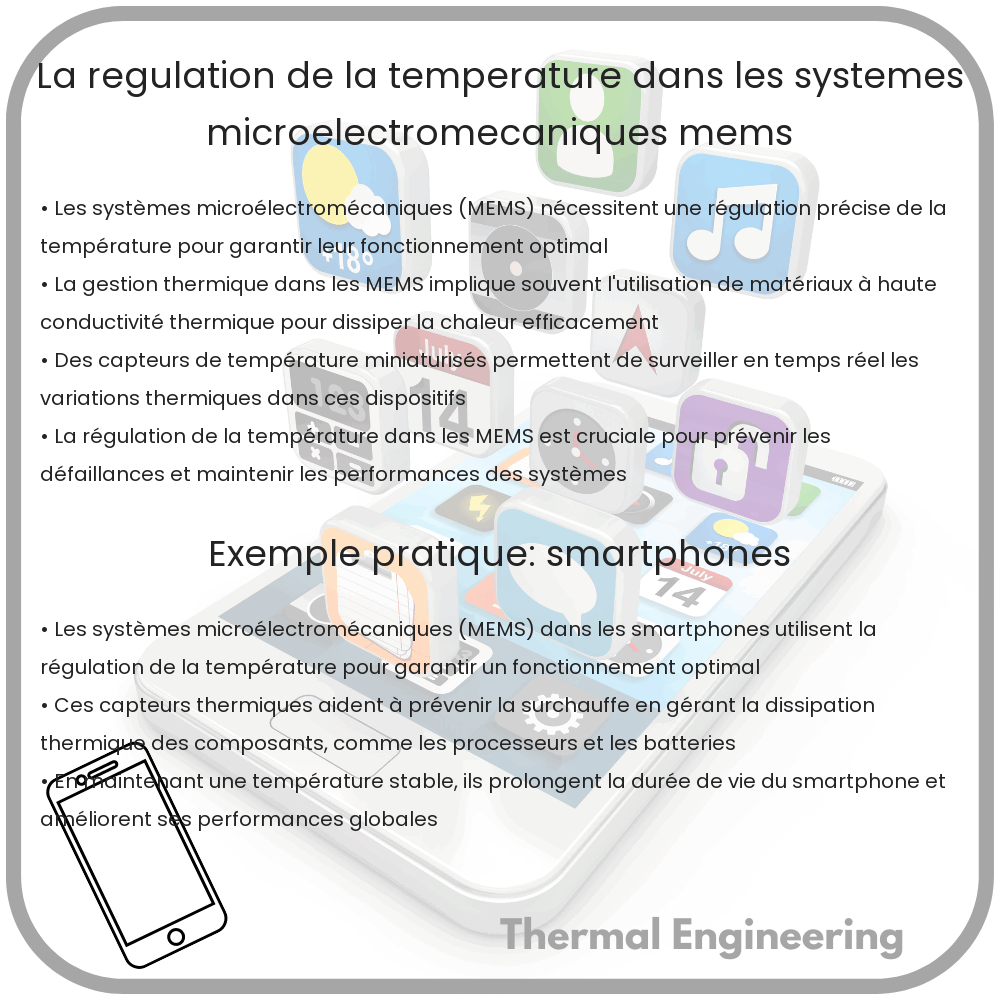 La régulation de la température dans les systèmes microélectromécaniques (MEMS)