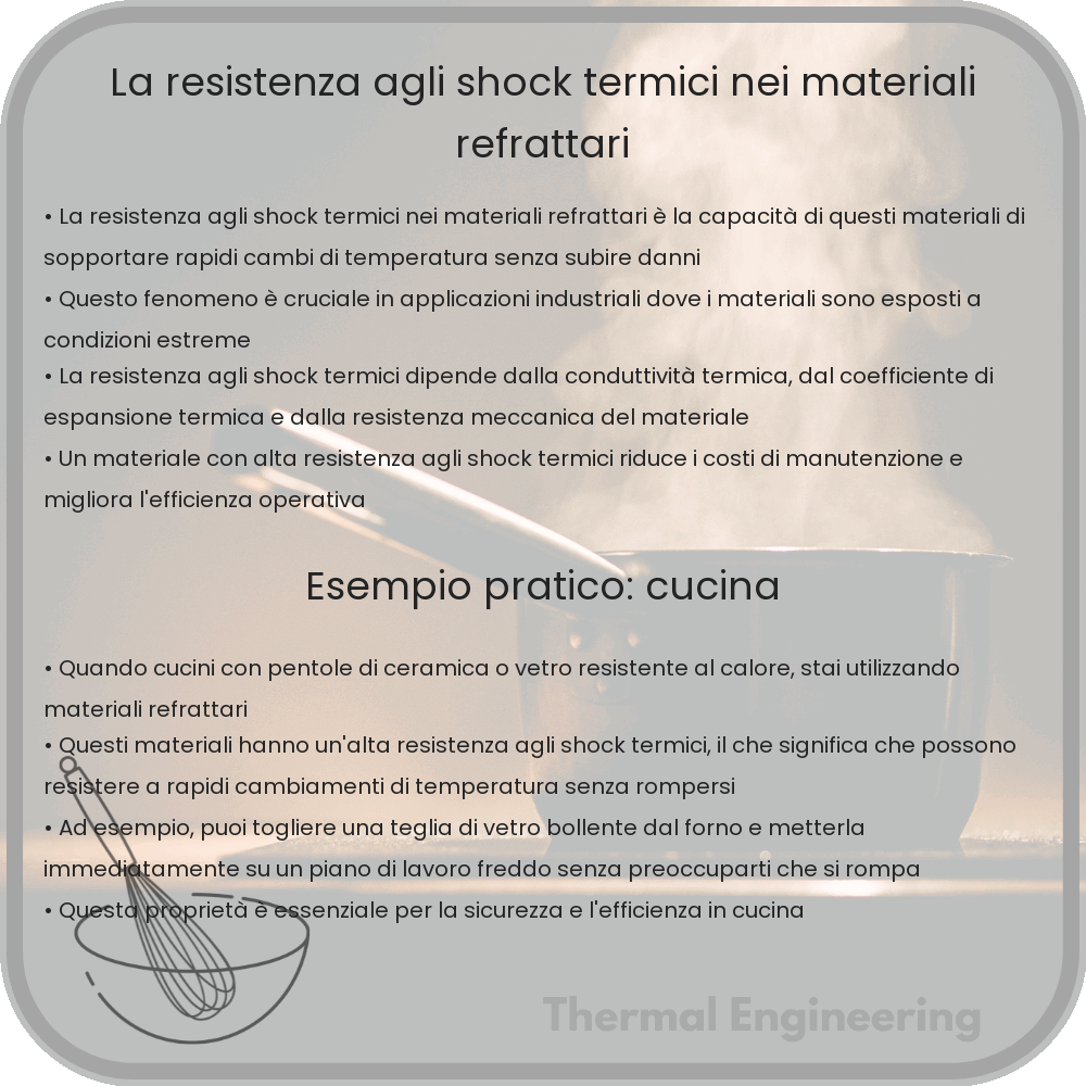 La resistenza agli shock termici nei materiali refrattari