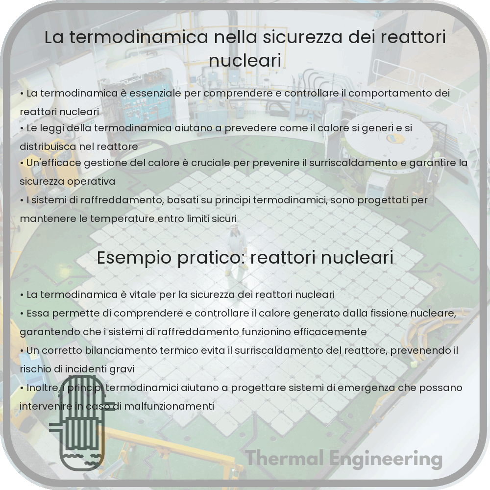 La termodinamica nella sicurezza dei reattori nucleari