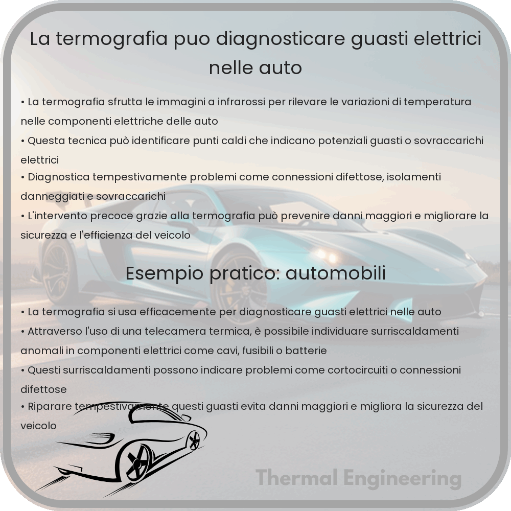 La termografia può diagnosticare guasti elettrici nelle auto?