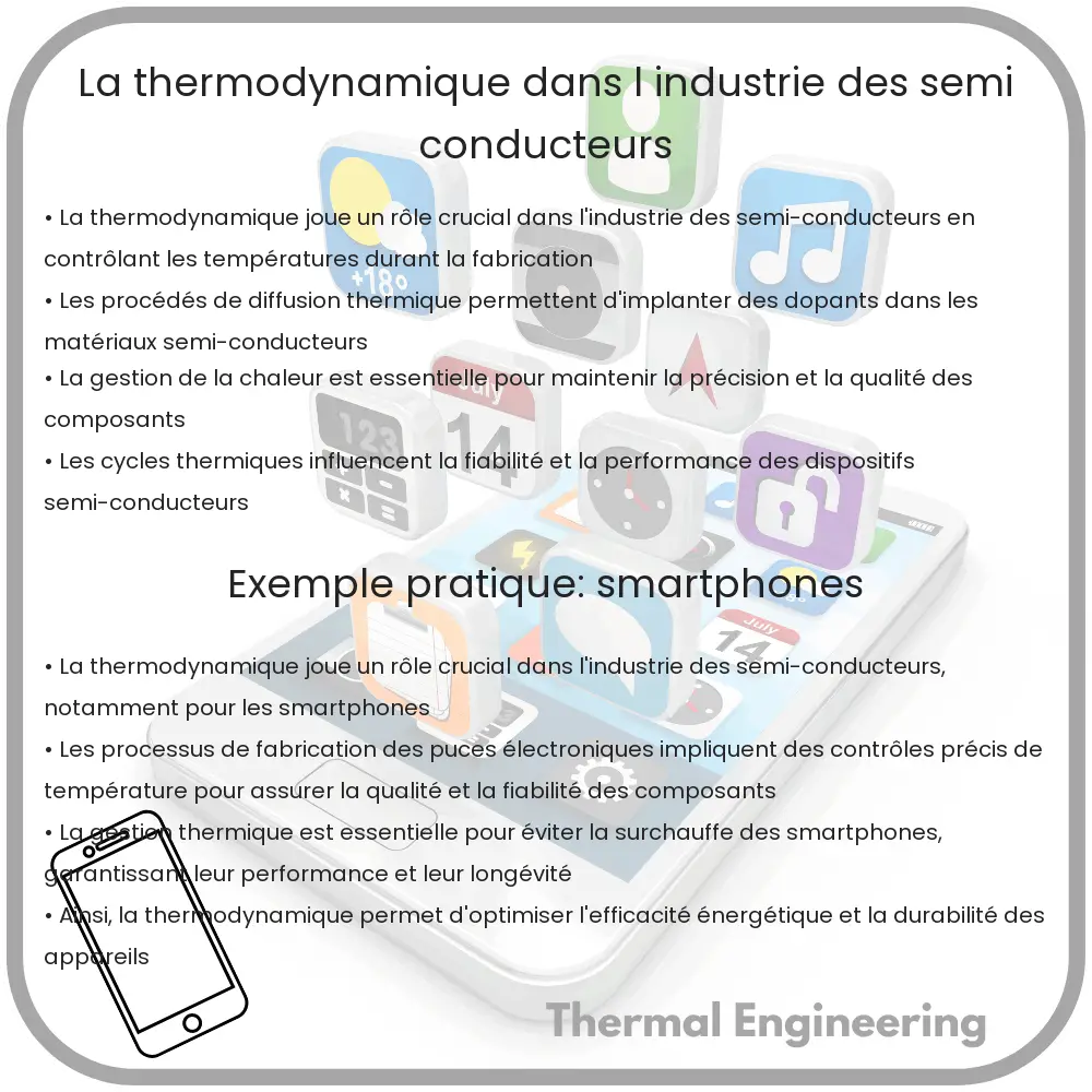 La Thermodynamique dans l'Industrie des Semi-conducteurs