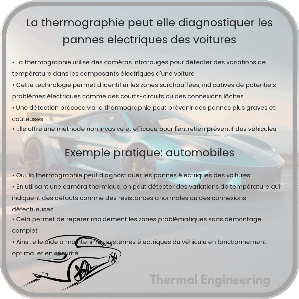 La thermographie peut-elle diagnostiquer les pannes électriques des voitures ?