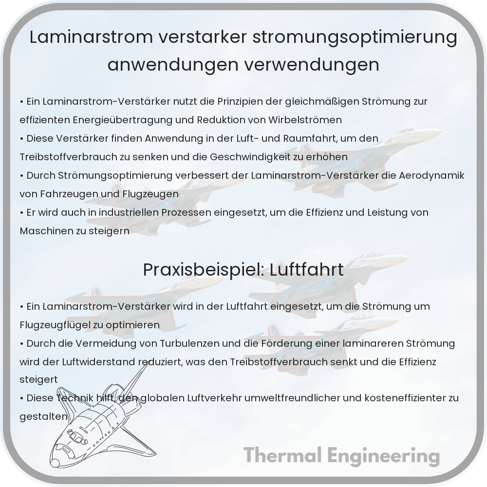 Laminarstrom-Verstärker | Strömungsoptimierung, Anwendungen & Verwendungen