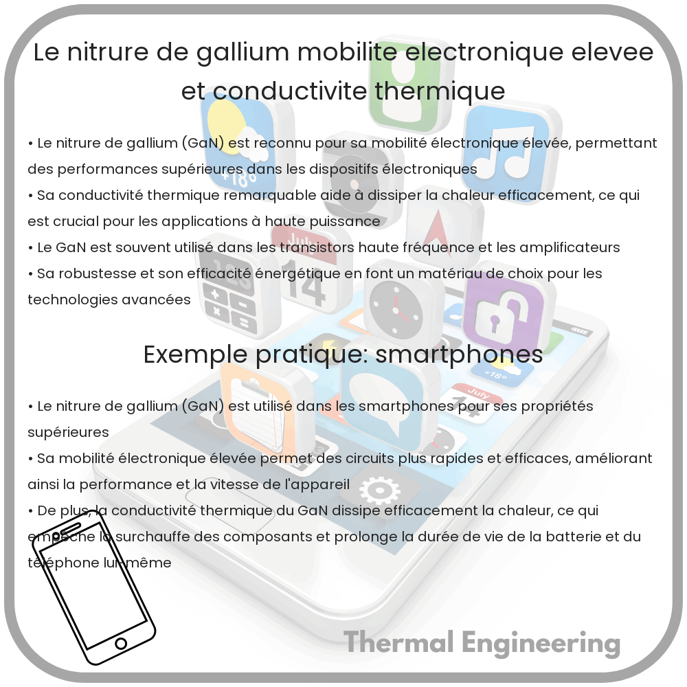Le Nitrure de Gallium | Mobilité Électronique Élevée et Conductivité Thermique