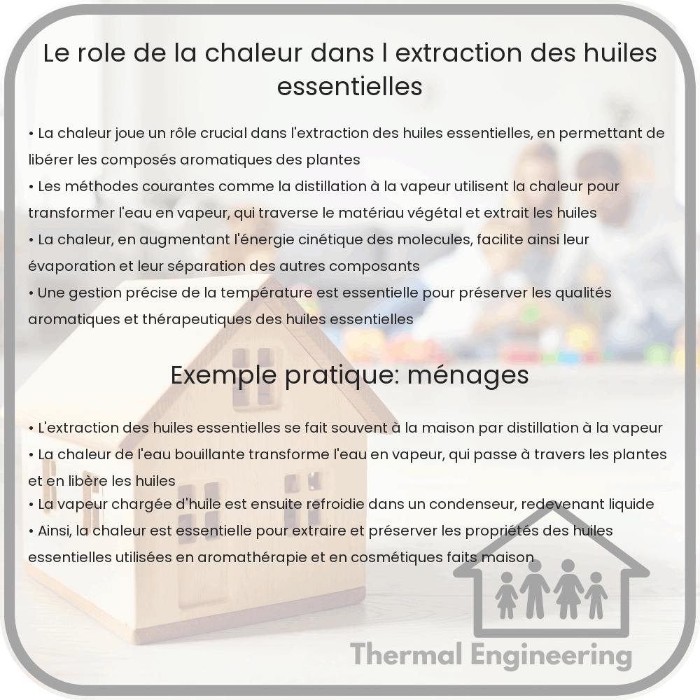 Le rôle de la chaleur dans l'extraction des huiles essentielles