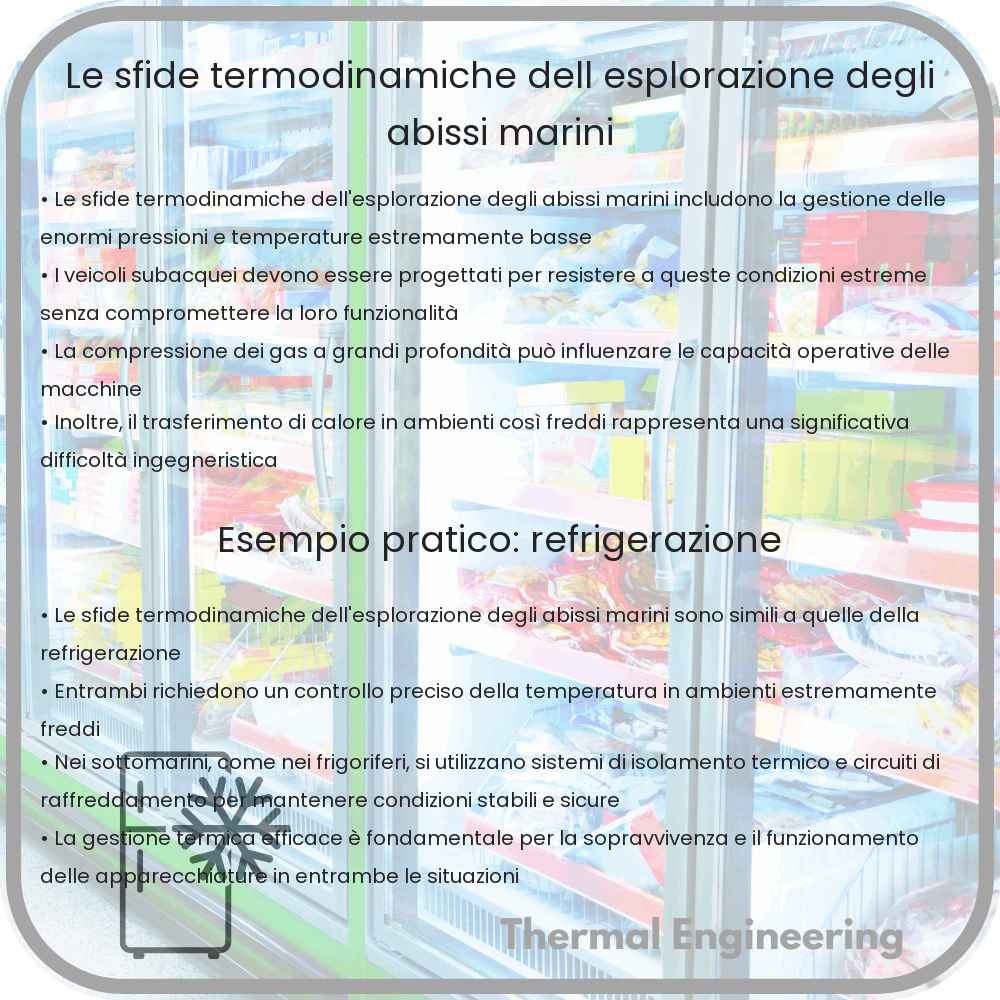 Le sfide termodinamiche dell'esplorazione degli abissi marini