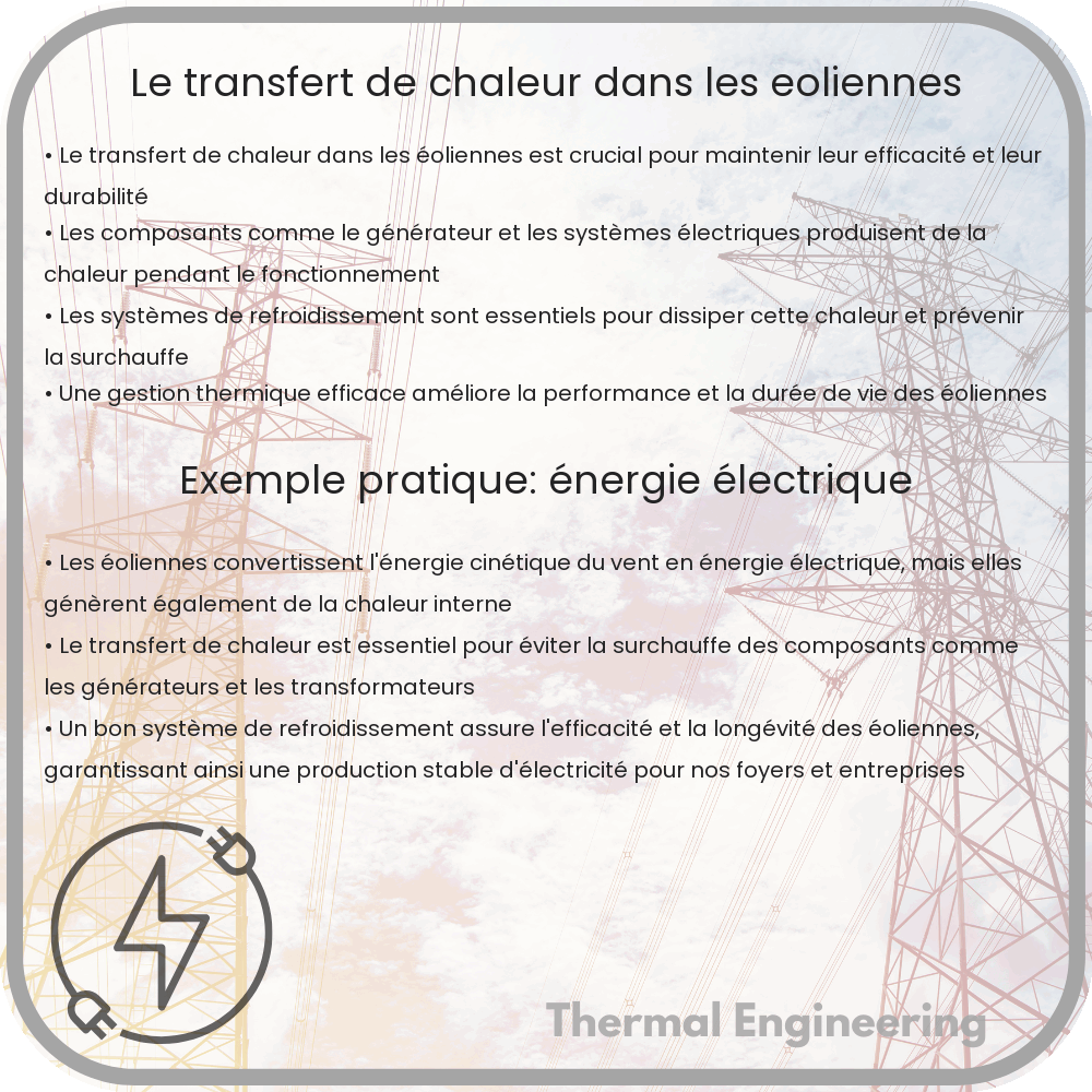 Le transfert de chaleur dans les éoliennes