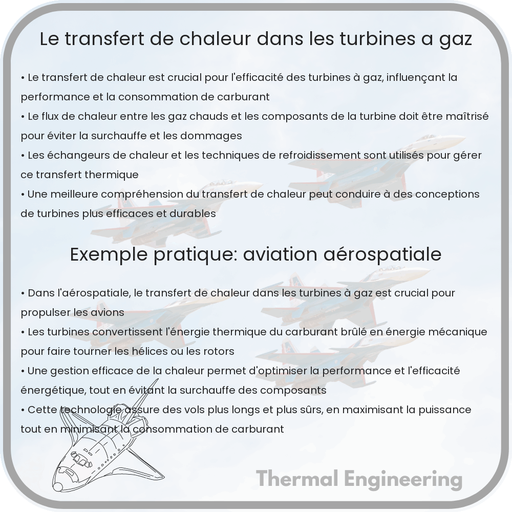 Le transfert de chaleur dans les turbines à gaz