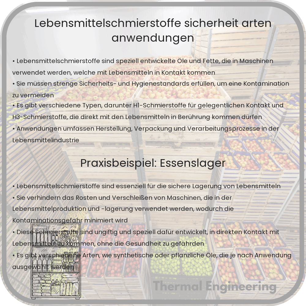 Lebensmittelschmierstoffe | Sicherheit, Arten & Anwendungen