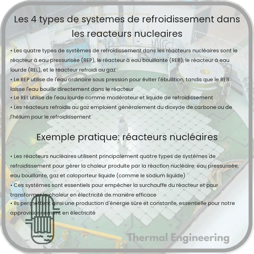 Les 4 Types de Systèmes de Refroidissement dans les Réacteurs Nucléaires