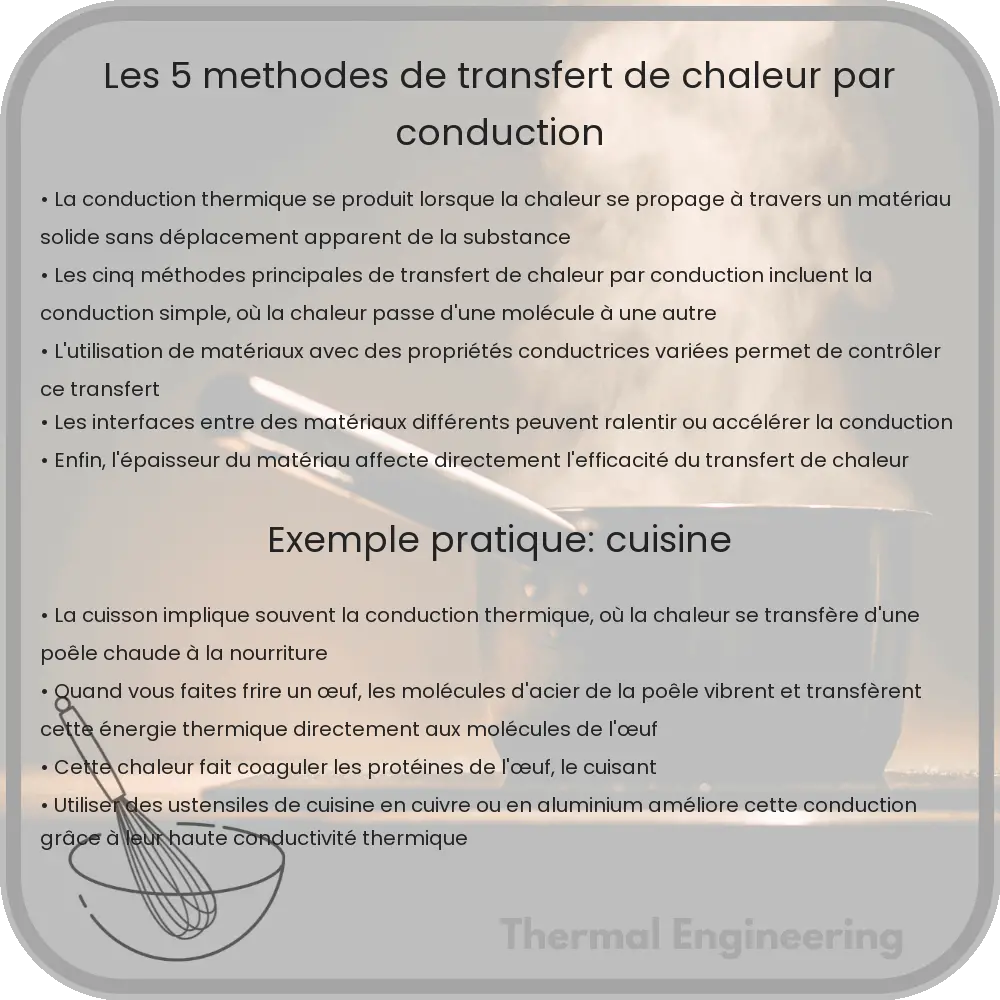 Les 5 méthodes de transfert de chaleur par conduction