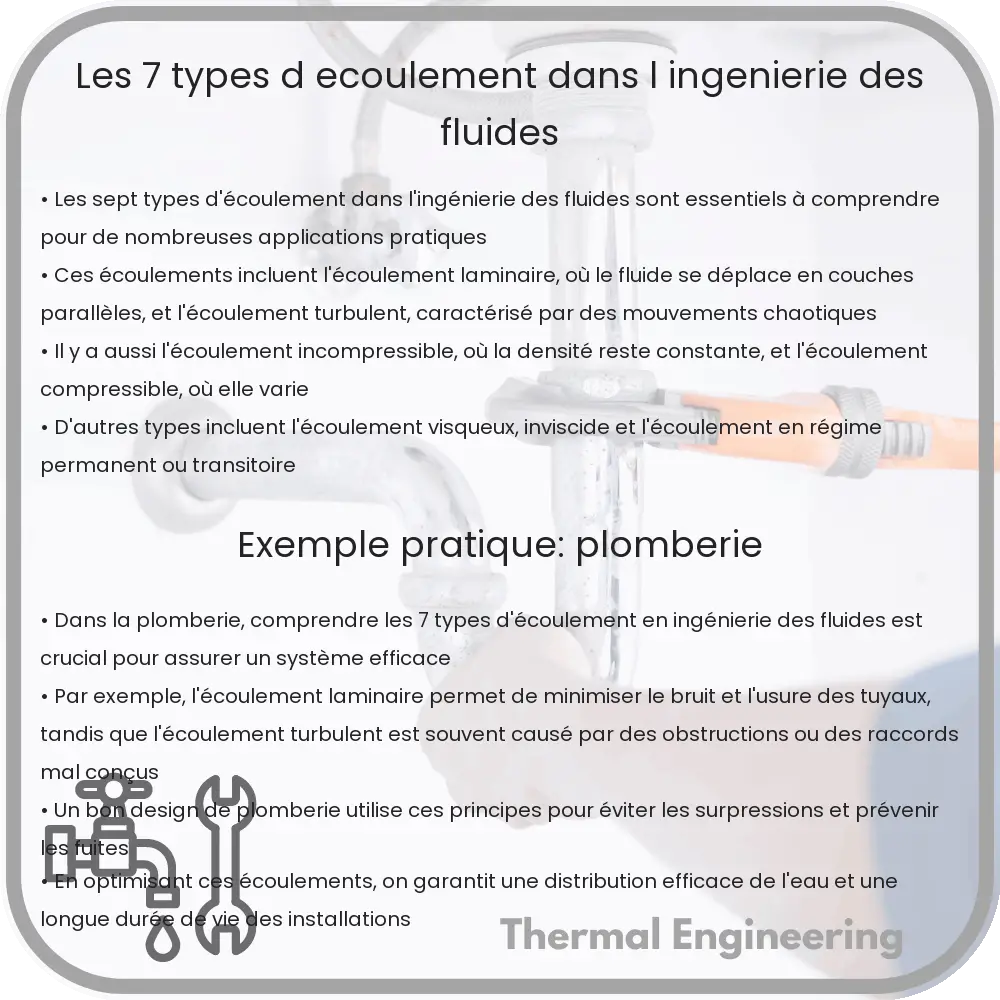 Les 7 types d'écoulement dans l'ingénierie des fluides