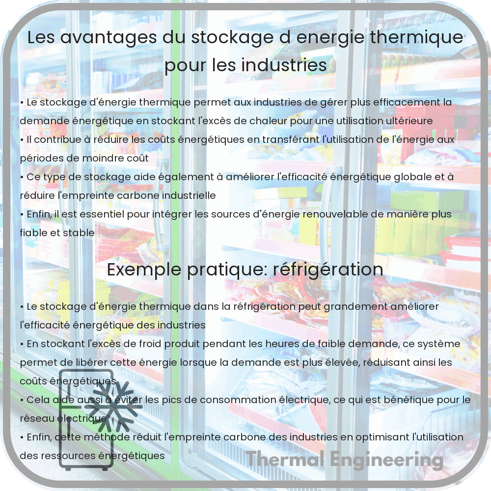Les avantages du stockage d'énergie thermique pour les industries