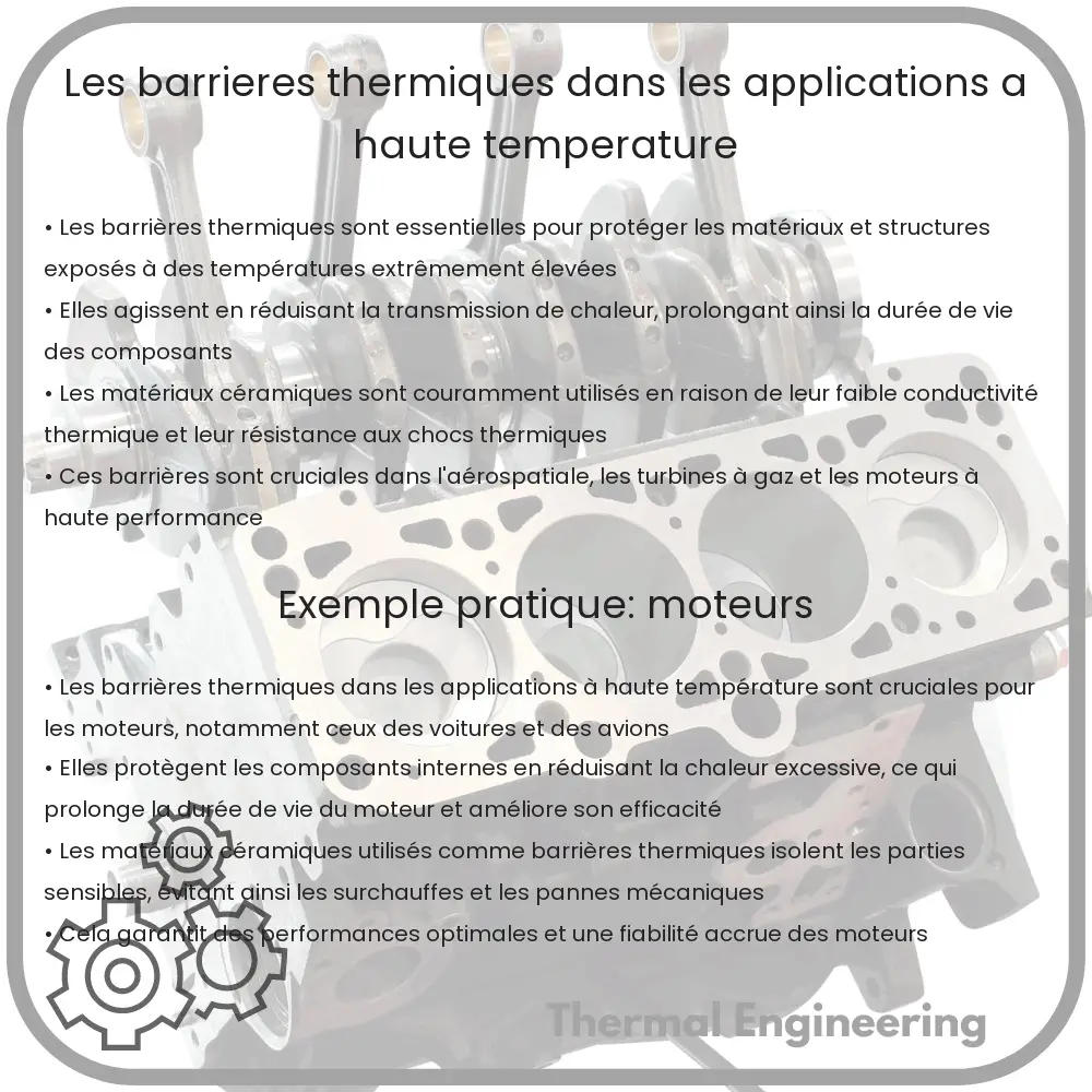 Les Barrières Thermiques Dans Les Applications à Haute Température