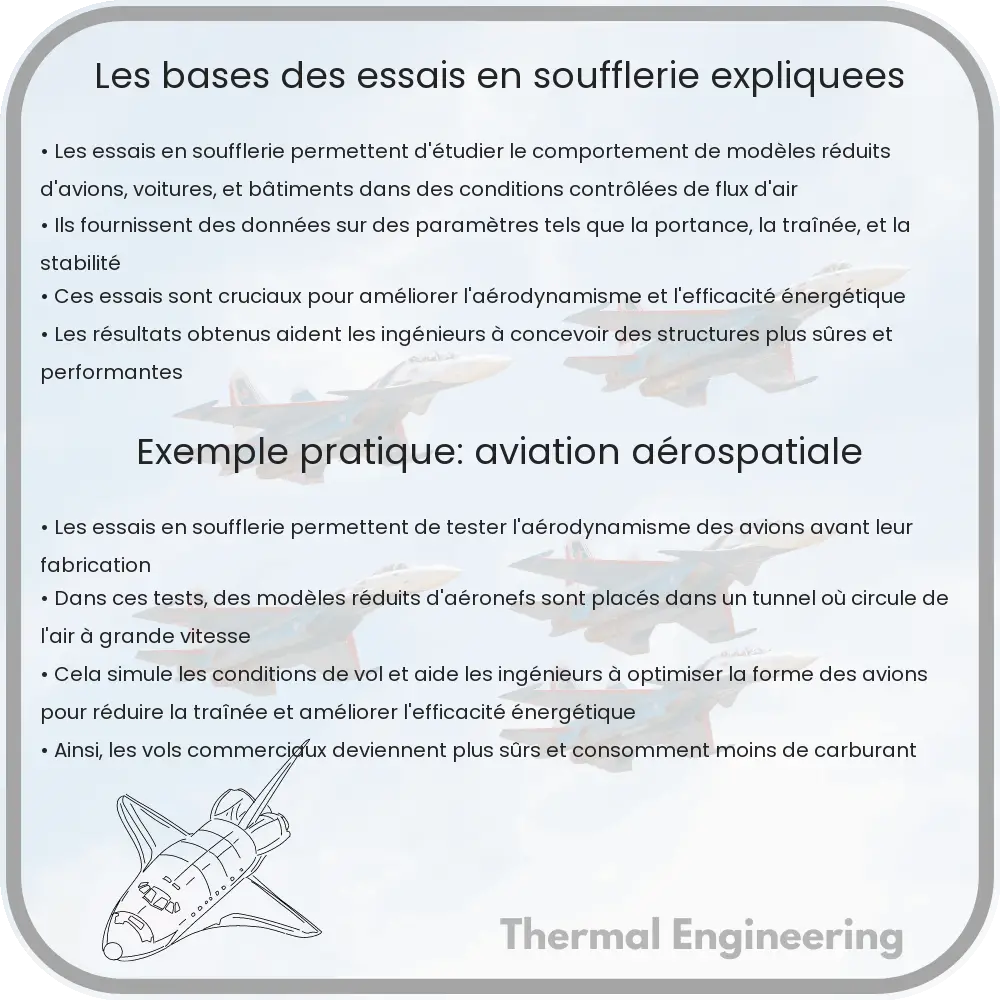Les bases des essais en soufflerie expliquées