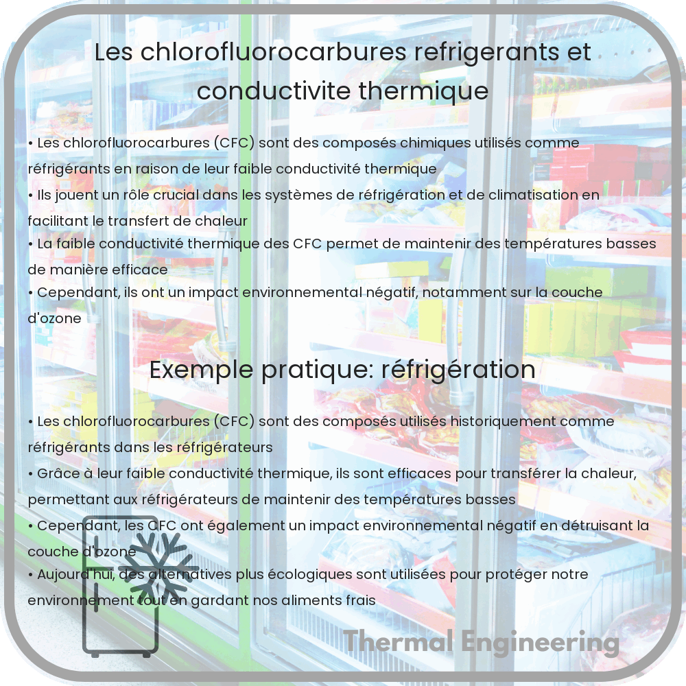 Les chlorofluorocarbures | Réfrigérants et conductivité thermique