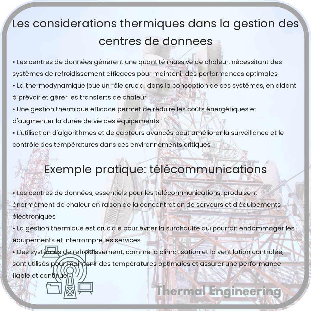 Les considérations thermiques dans la gestion des centres de données