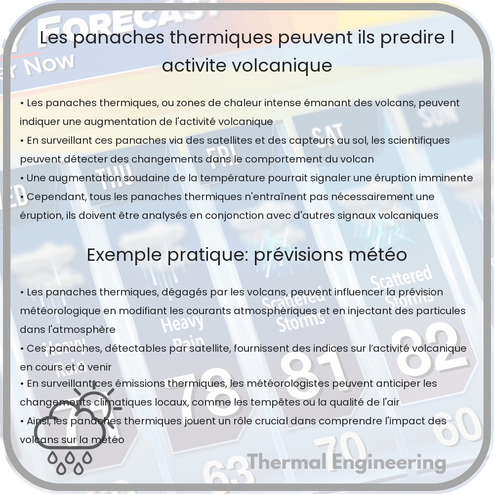 Les panaches thermiques peuvent-ils prédire l'activité volcanique?