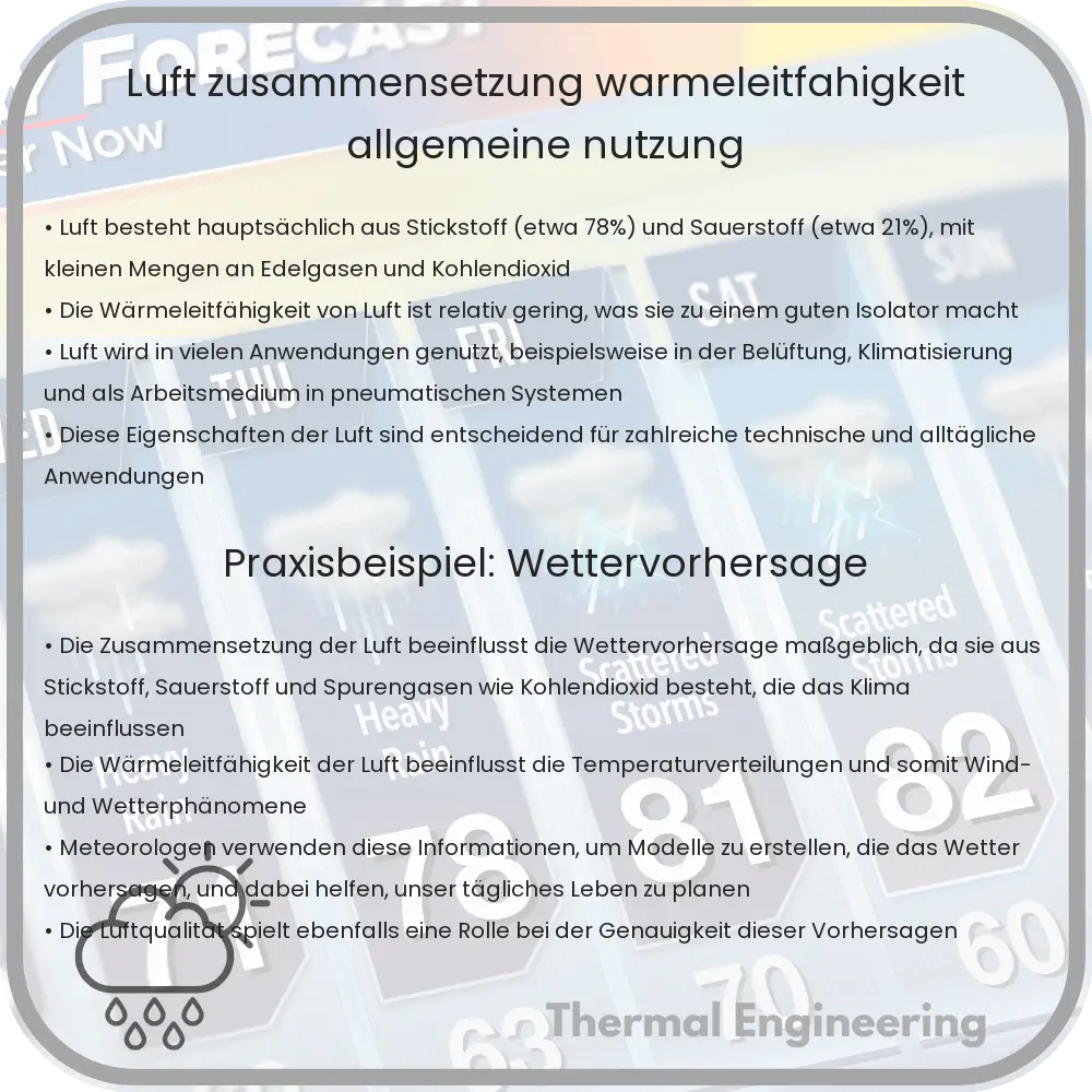 Luft | Zusammensetzung, Wärmeleitfähigkeit & Allgemeine Nutzung