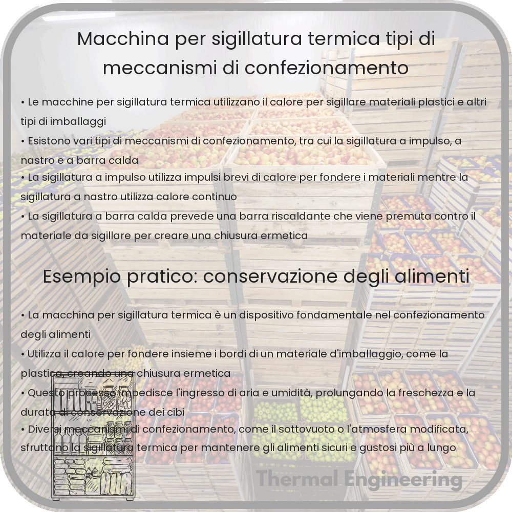 Macchina per Sigillatura Termica | Tipi di Meccanismi di Confezionamento