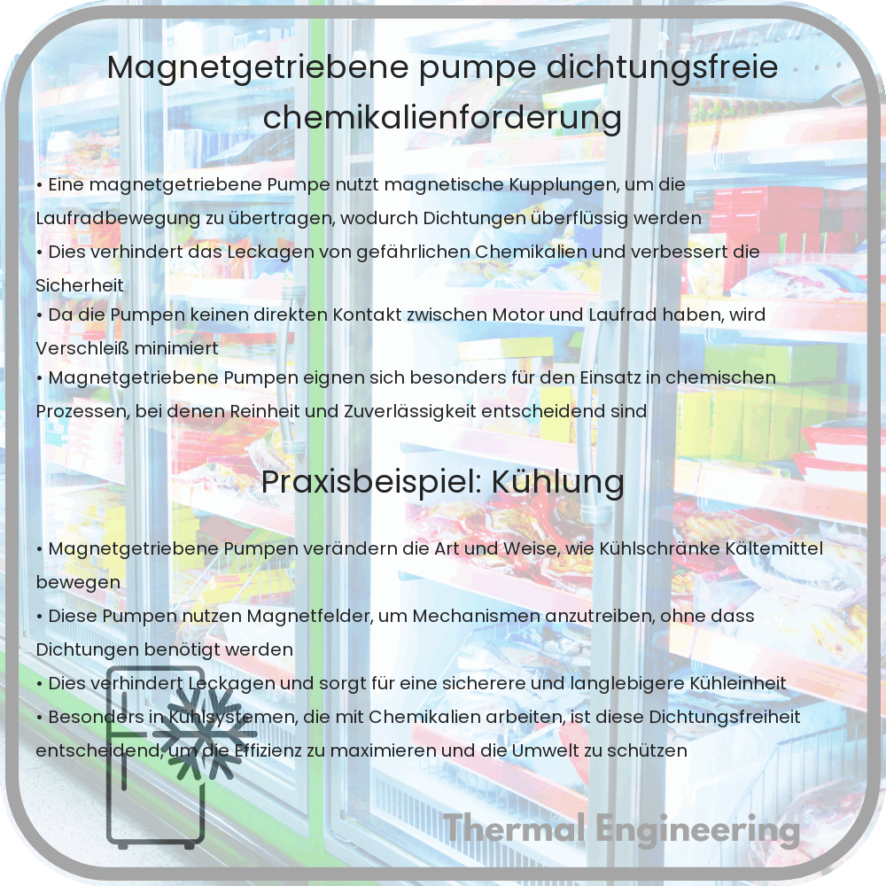 Magnetgetriebene Pumpe | Dichtungsfreie Chemikalienförderung