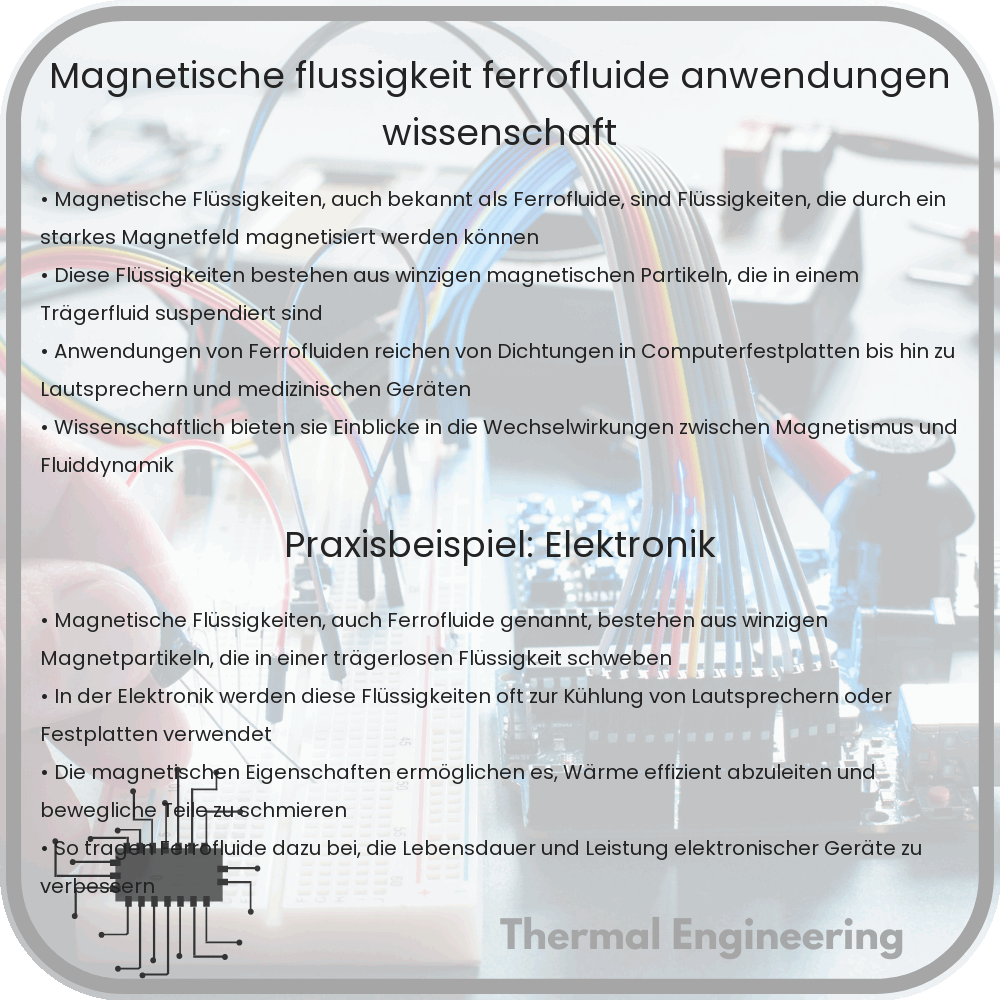 Magnetische Flüssigkeit | Ferrofluide, Anwendungen & Wissenschaft