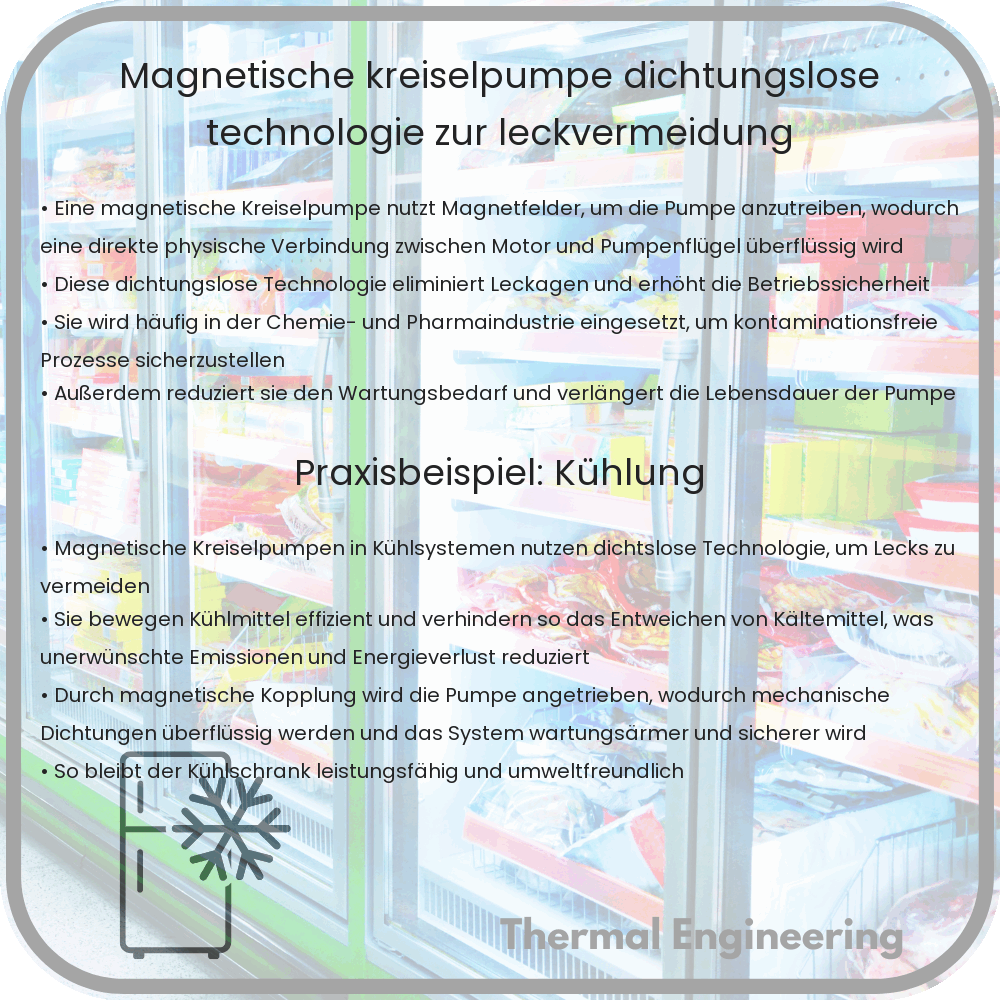 Magnetische Kreiselpumpe | Dichtungslose Technologie zur Leckvermeidung
