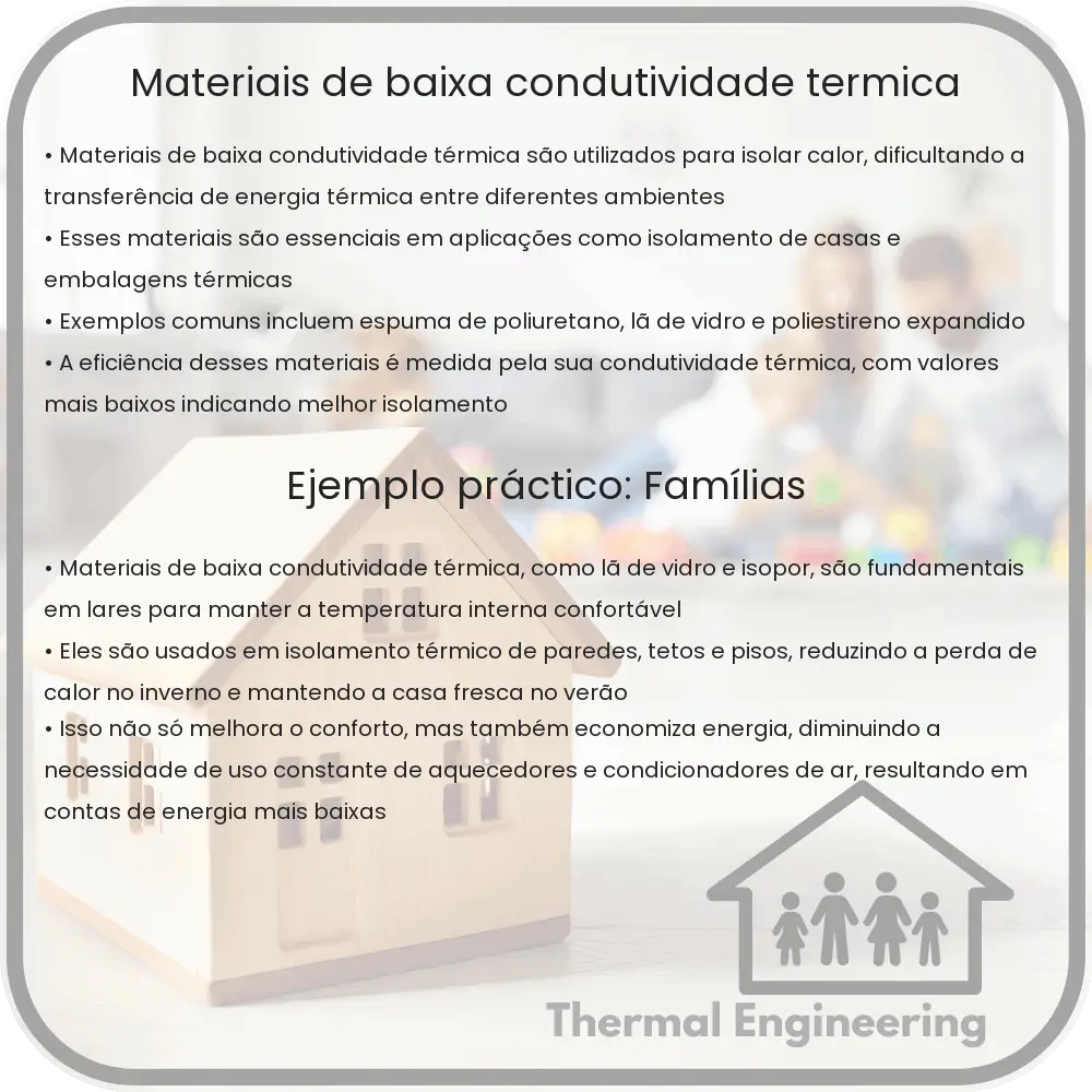 Materiais de Baixa Condutividade Térmica