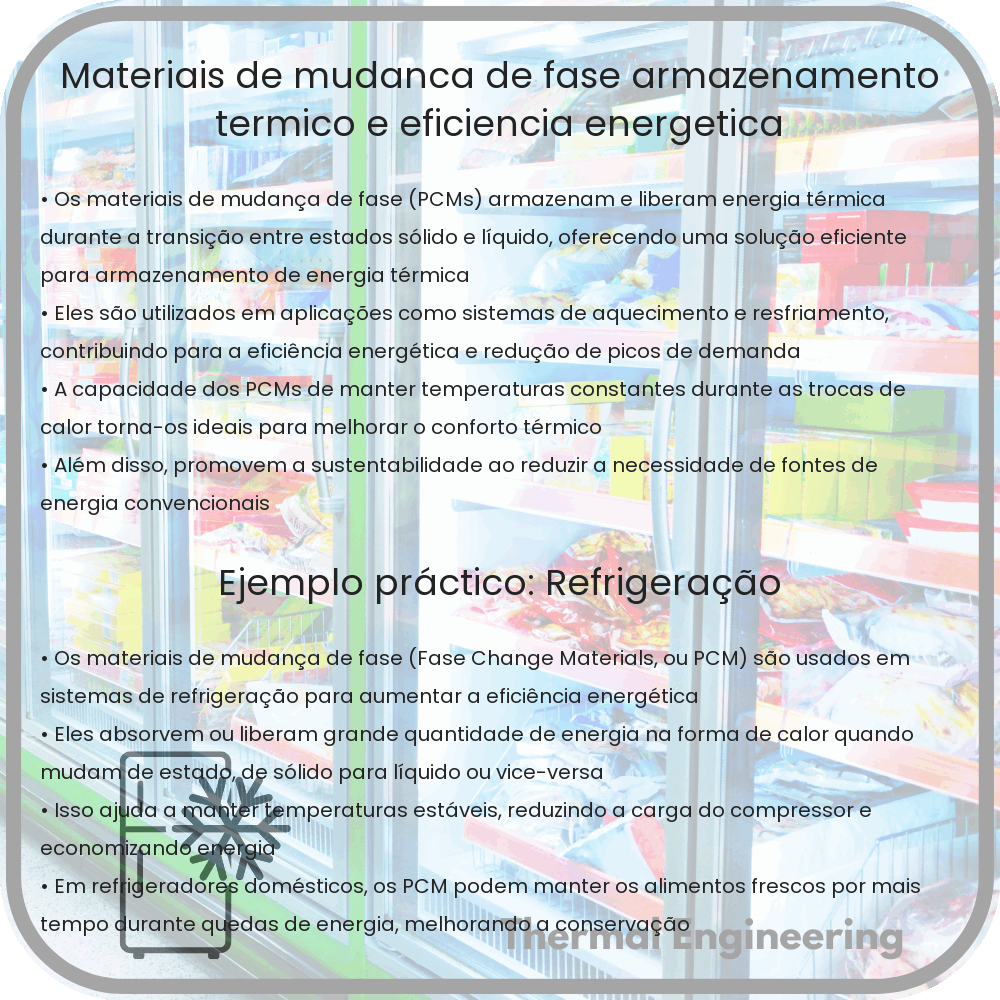 Materiais de Mudança de Fase: Armazenamento Térmico e Eficiência Energética