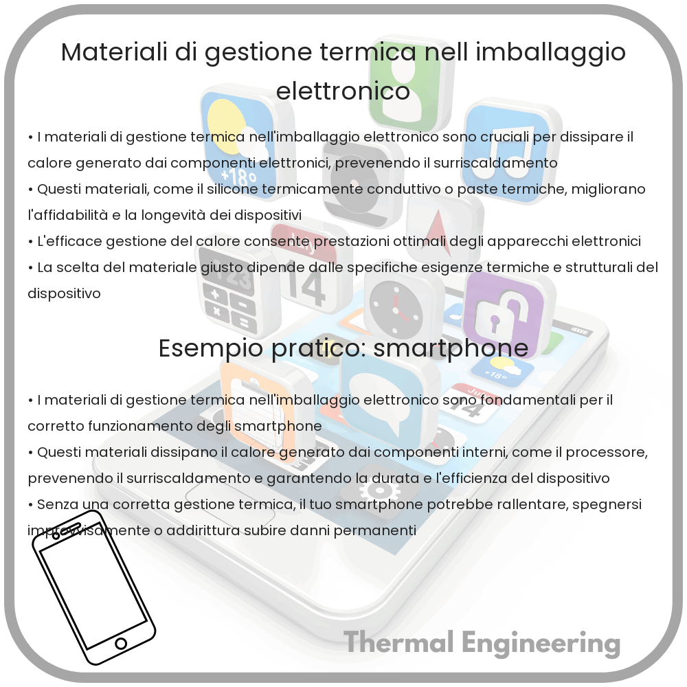 Materiali di gestione termica nell'imballaggio elettronico