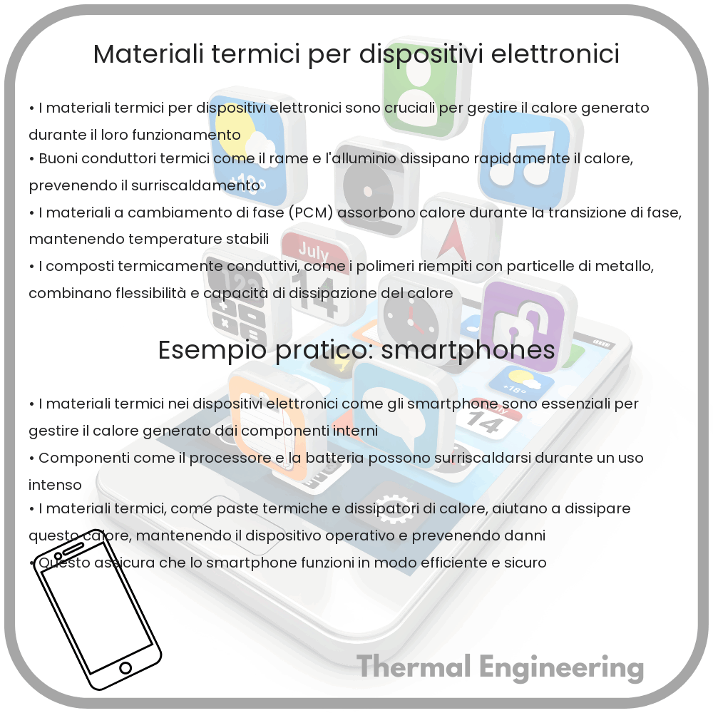 Materiali termici per dispositivi elettronici